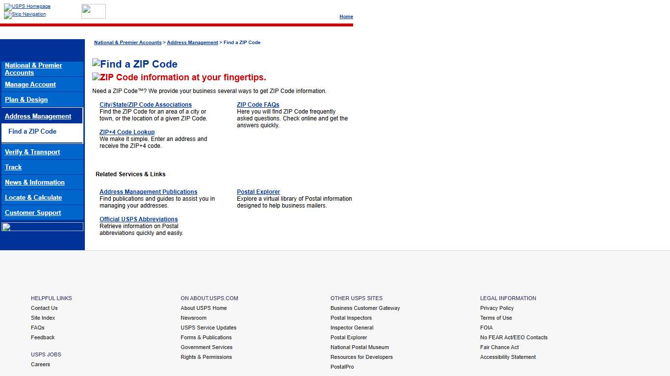 USPS - Find a ZIP Code